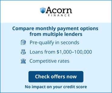 Acorn Finance apply and get affordable payment options from multiple lenders
